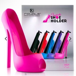 Royale Cinderella Vibrant Pink High Heel Shoe Flat Iron Holder